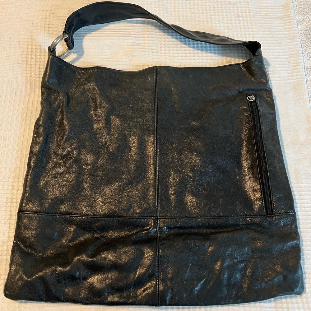 HOBO Black Leather Shoulder Bag